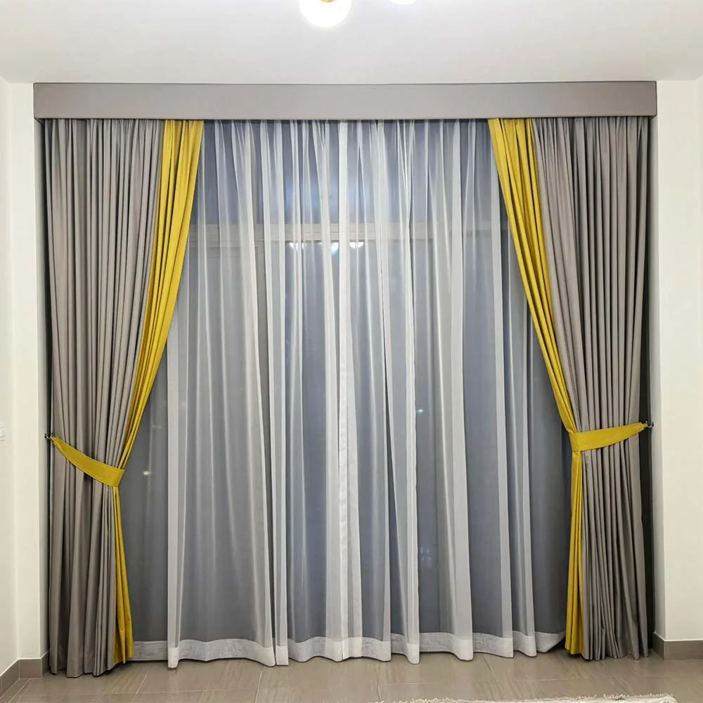 design curtain in the windrow